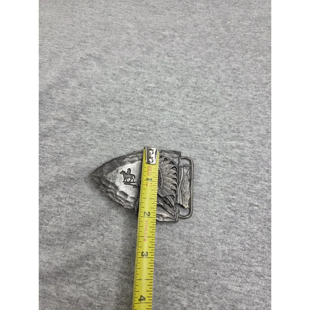 1988 Siskiyou Native American Arrowhead Chief Belt Buckle